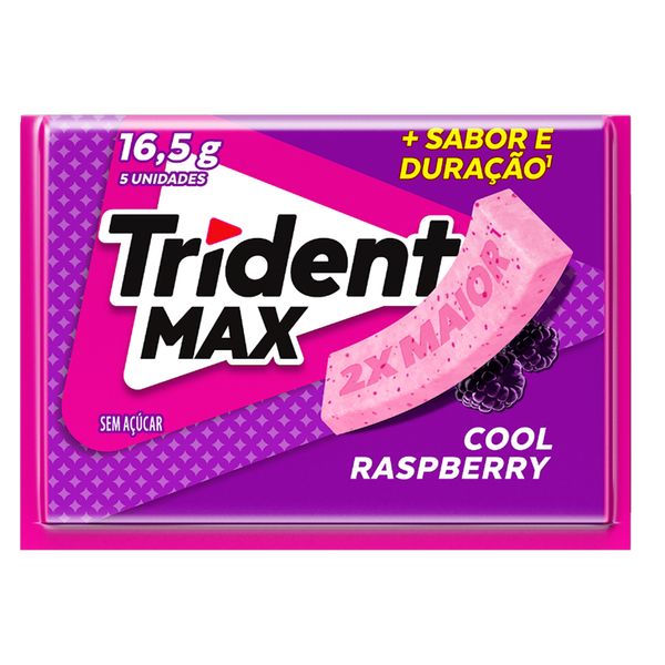 Chiclete Trident Max Cool Raspberry 16g